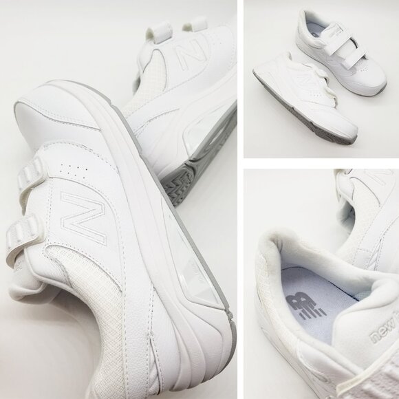 New Balance Womens 8 Hook and Loop Leather 928v3 Sneaker Walking Shoe White $160 - Picture 15 of 16
